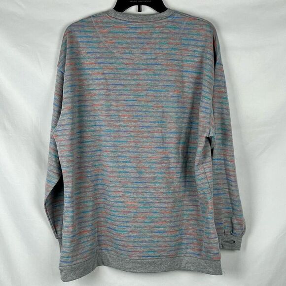 Southern Marsh Multicolored Strips Gray Seawash Rally Sweatshirt Medium - Picture 3 of 11